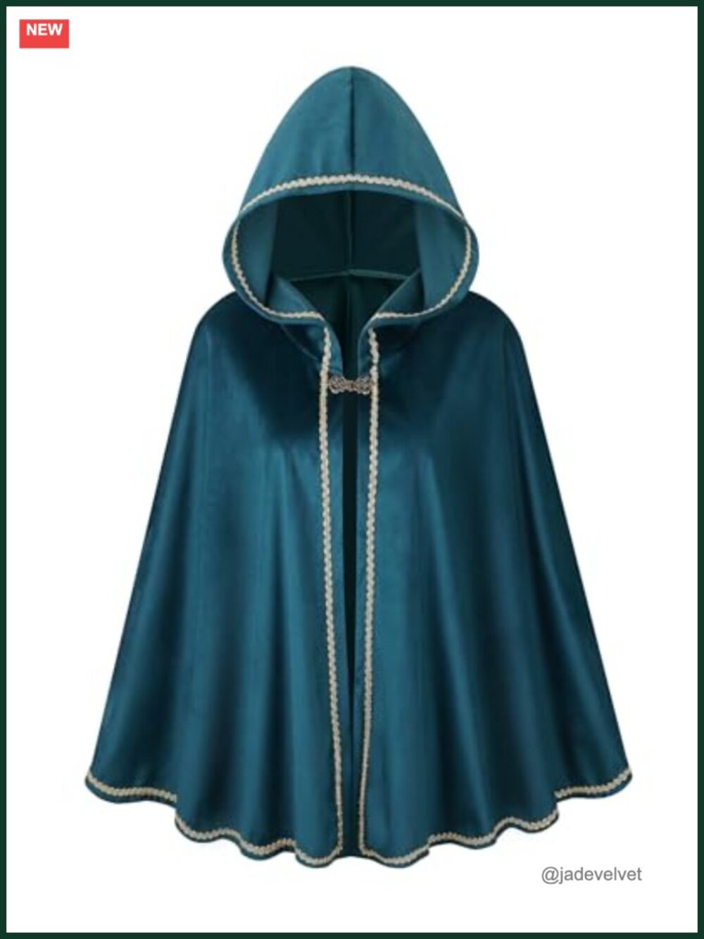 Women Hooded Cape Medieval Renaissance Cloak Halloween Cosplay Costume